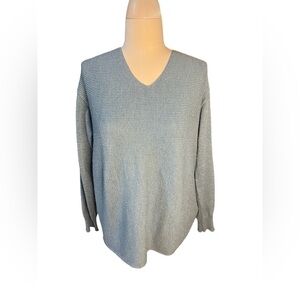 Ella Moss size M Ribbed V-neck sweater
